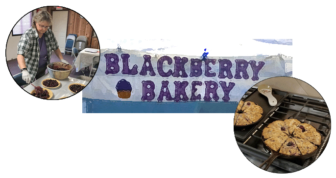 Composite image of the Blackberry Bakery